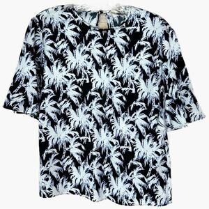 Diane Von Furstenberg Arlene Top - BLACK & WHITE